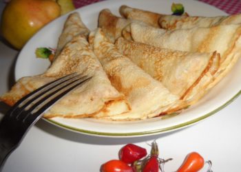 Блины на минеральной воде