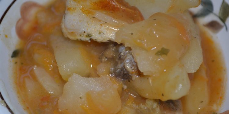 Картошка с куриной грудкой