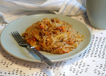 Рецепт салата фунчоза с овощами