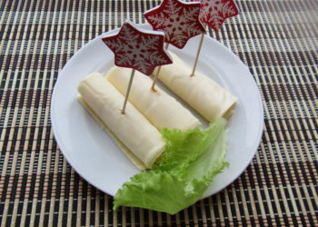 Рулетики с сыром и морковью