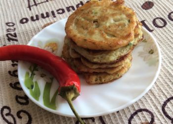 Кабачковые оладьи с картофелем