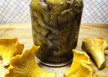 Маринованные лисички на зиму с корицей
