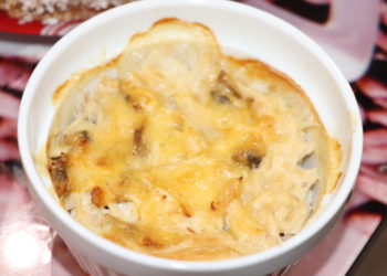 Жульен с курицей и грибами в духовке